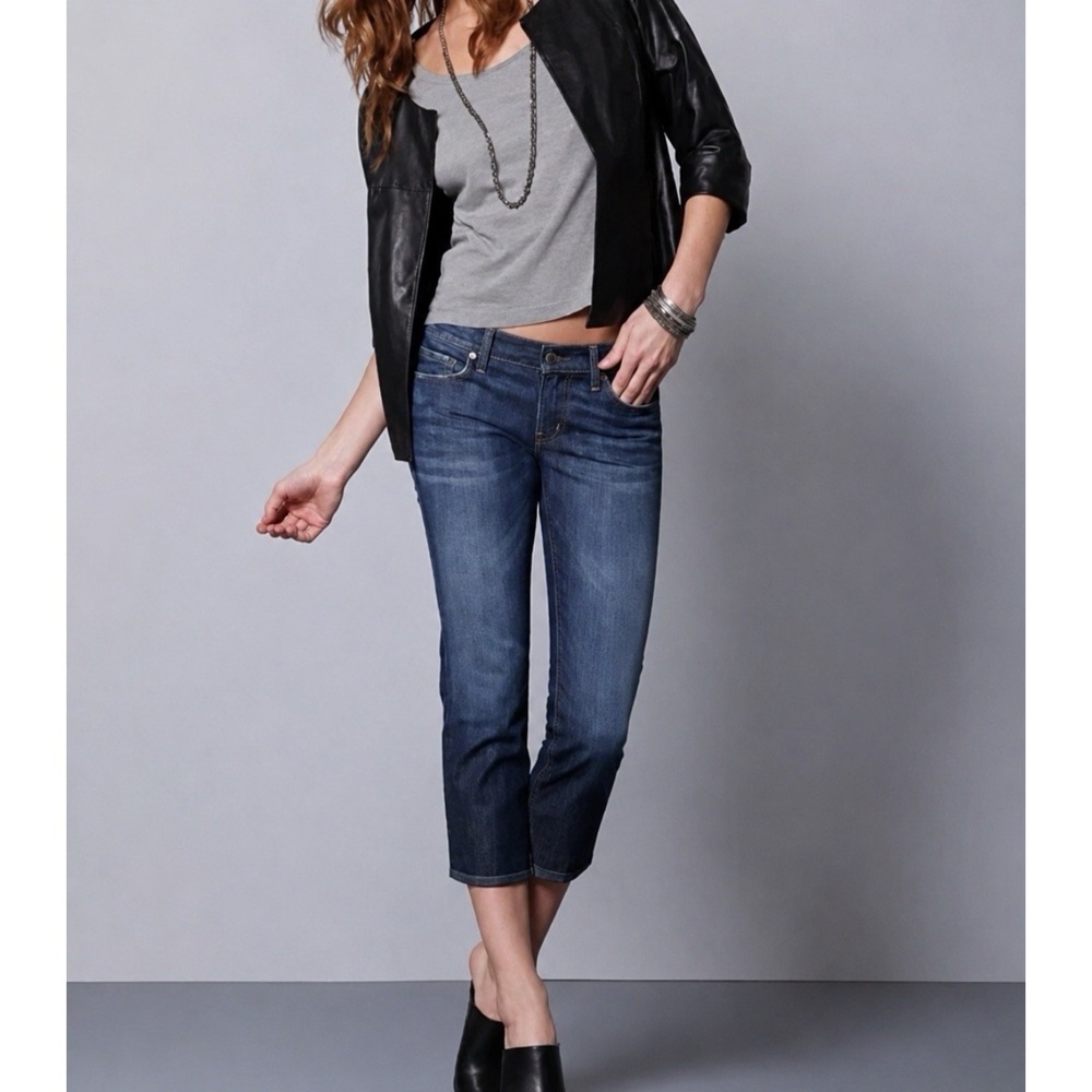Citizens of Humanity Kelly #063 Low Rise Cropped Jeans 27 Dark Wash Stretch